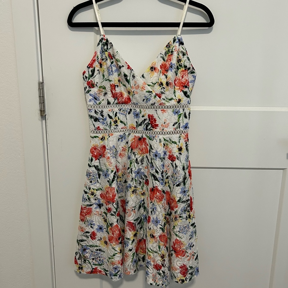 Floral Blue Rain Dress XXSmall